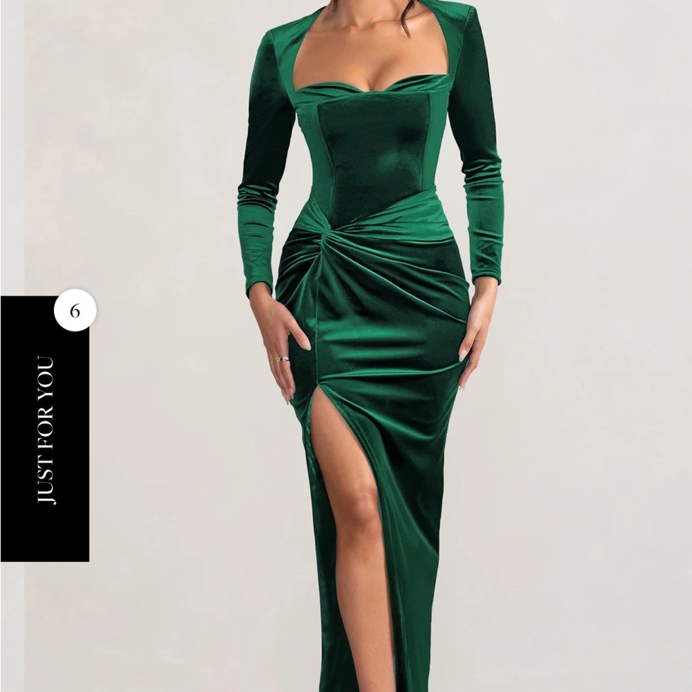 Club London Fay Green Dress